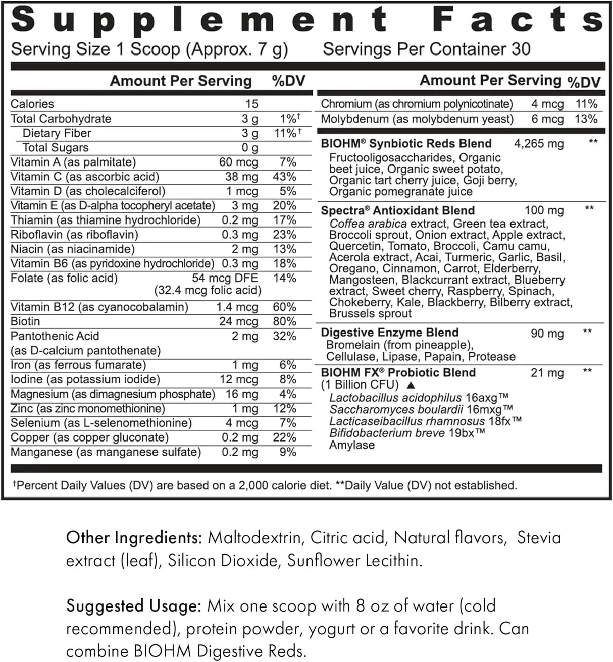 BIOHM - BIOHM Digestive Reds Powder 30 Servicios Pomegrante Punch 210Gr. - The Red Vitamin MX - Suplementos Alimenticios - {{ shop.shopifyCountryName }}