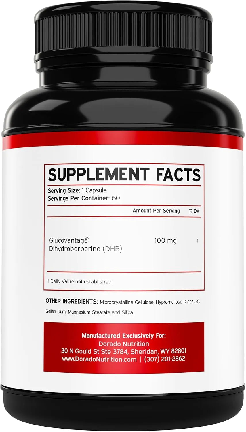 DORADO NUTRITION - Dorado Nutrition Dihydroberberine 100Mg. 60 Capsulas - The Red Vitamin MX - Suplementos Alimenticios - {{ shop.shopifyCountryName }}