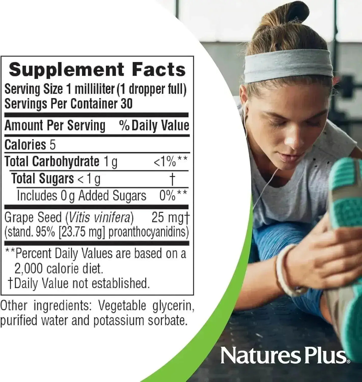 NATURES PLUS - Natures Plus Herbal Actives Grape Seed 25Mg. 30Ml. - The Red Vitamin MX - Suplementos Alimenticios - {{ shop.shopifyCountryName }}