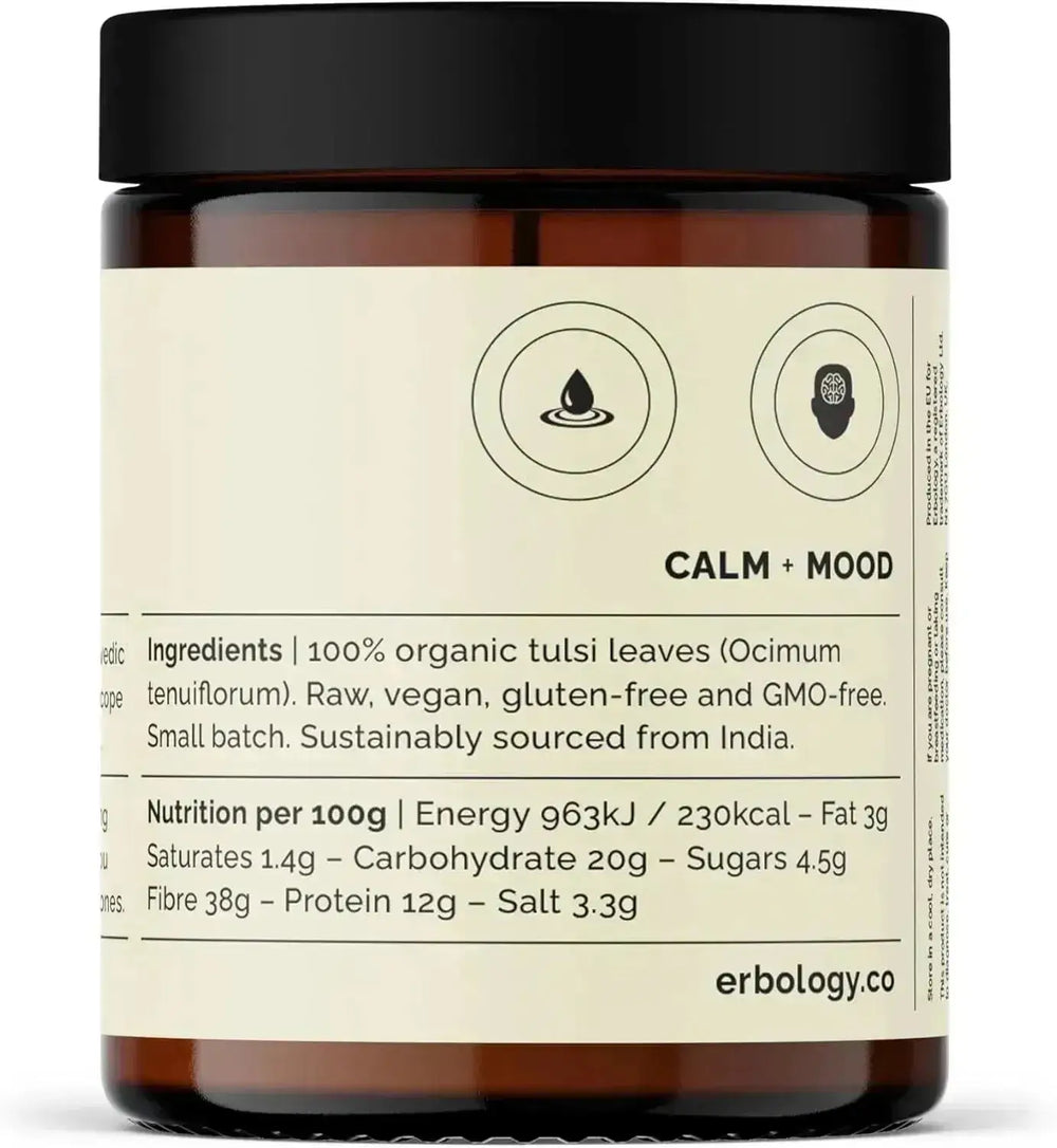 ERBOLOGY - Erbology 100% Organic Tulsi Powder 90Gr. - The Red Vitamin MX - Suplementos Alimenticios - {{ shop.shopifyCountryName }}