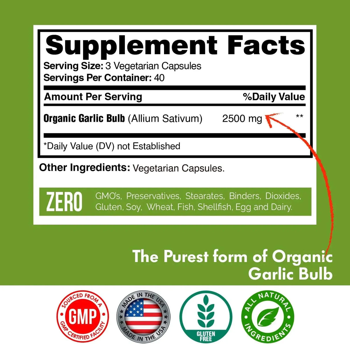 HAPPI MI NUTRITION - Happi Mi Nutrition Garlic 2500Mg. 120 Capsulas - The Red Vitamin MX - Suplementos Alimenticios - {{ shop.shopifyCountryName }}