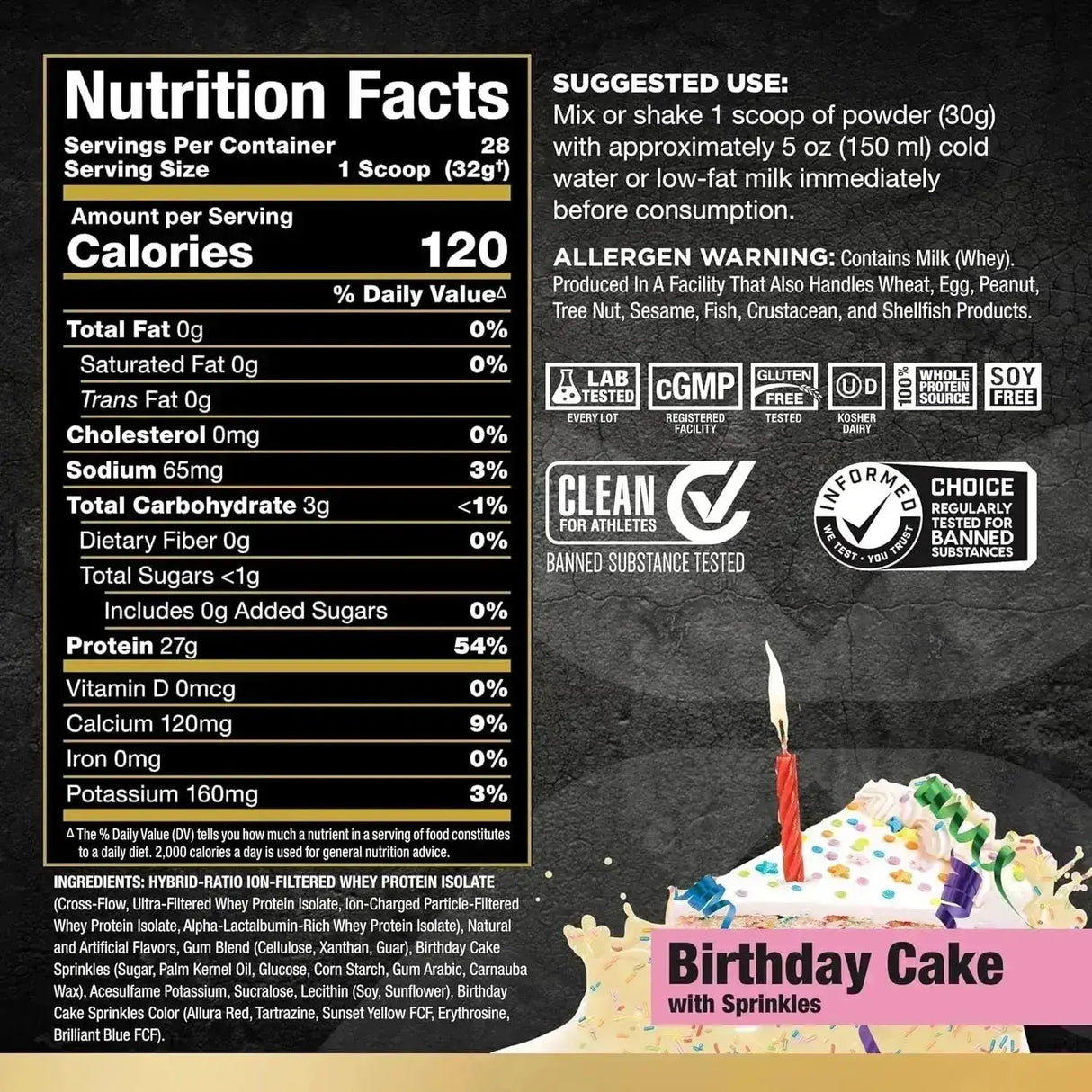 ALLMAX NUTRITION - ALLMAX Nutrition ISOFLEX Whey Protein Powder Birthday Cake 907Gr. - The Red Vitamin MX - Suplementos Alimenticios - {{ shop.shopifyCountryName }}