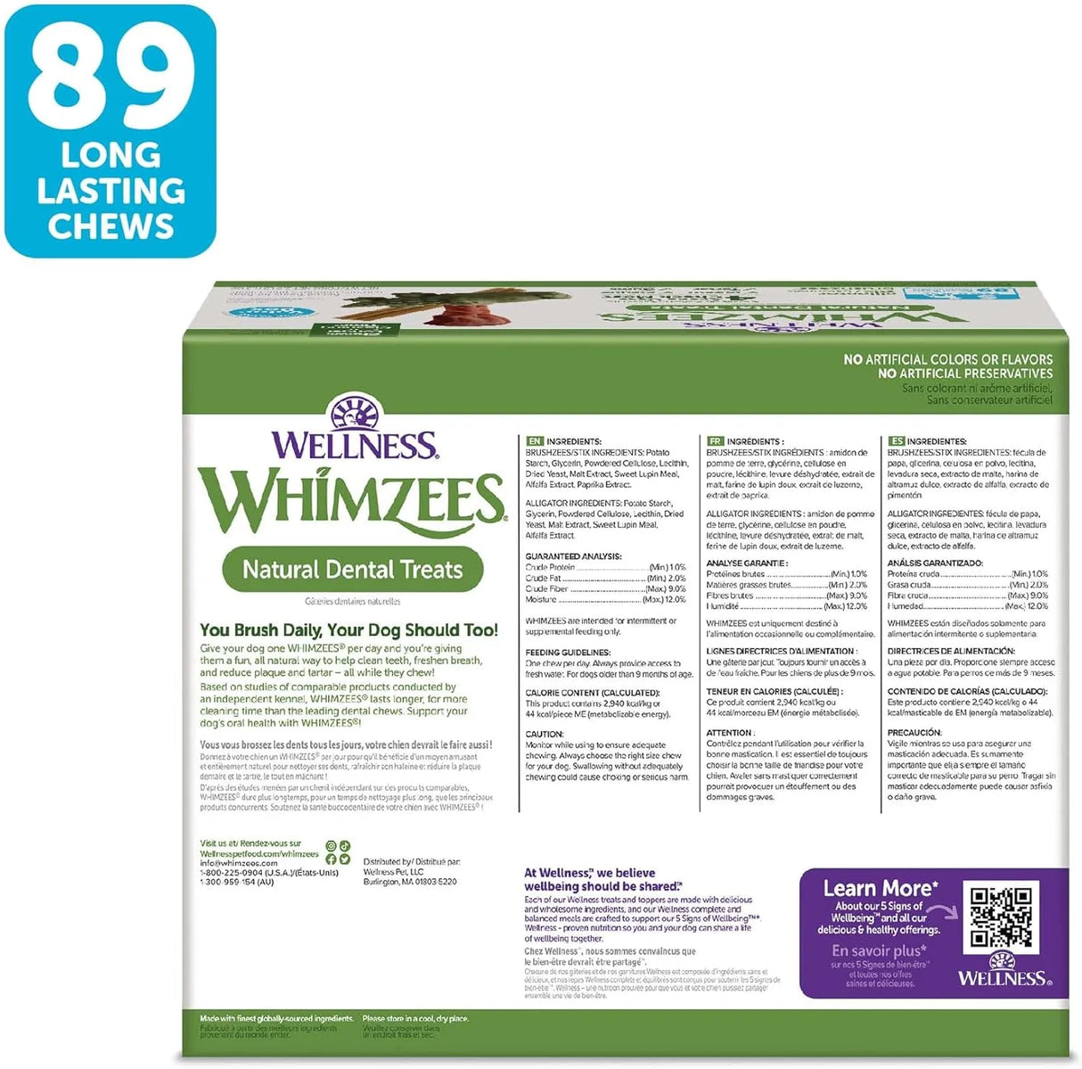 WELLNESS WHIMZEES - Wellness WHIMZEES Value Box Dog Dental Treats Small Size Dogs 89 Piezas - The Red Vitamin MX - Cuidado Dental Para Perros - {{ shop.shopifyCountryName }}
