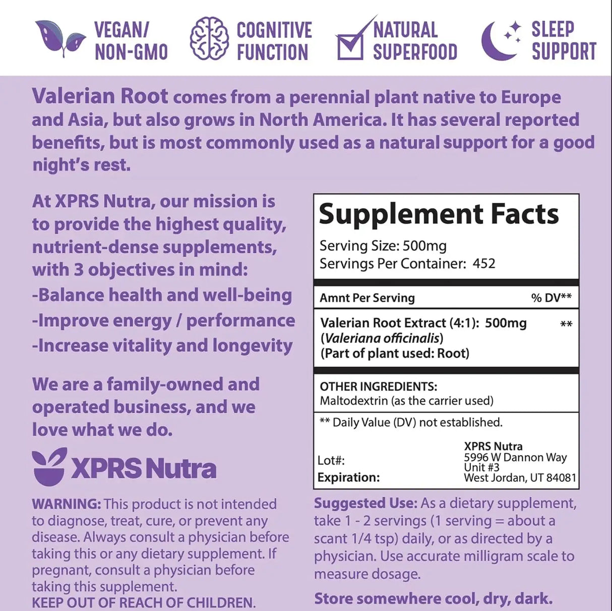 XPRS NUTRA - XPRS Nutra Valerian Root Extract Powder 226Gr. - The Red Vitamin MX - Suplementos Alimenticios - {{ shop.shopifyCountryName }}