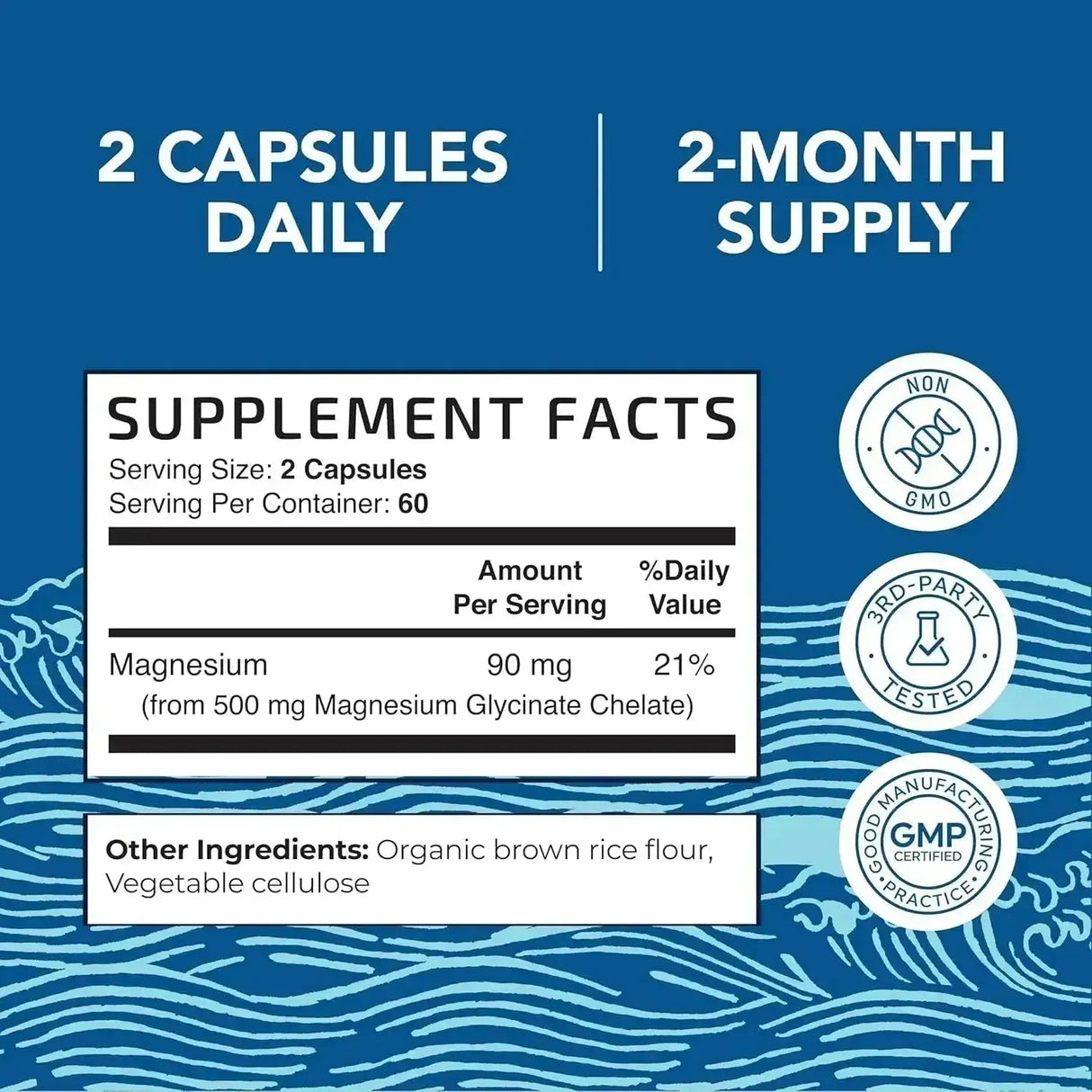 NOBI NUTRITION - Nobi Nutrition Magnesium Glycinate 500Mg. 120 Capsulas - The Red Vitamin MX - Suplementos Alimenticios - {{ shop.shopifyCountryName }}