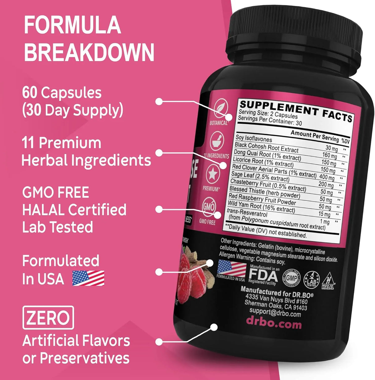 DR. BO - DR. BO Menopause Support 60 Capsulas - The Red Vitamin MX - Suplementos Alimenticios - {{ shop.shopifyCountryName }}