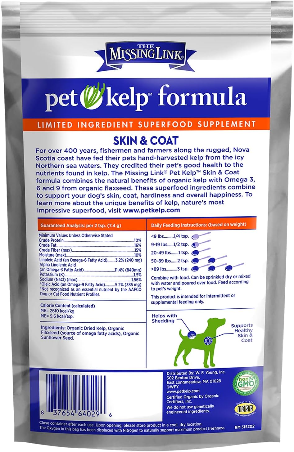 The Missing Link Pet Kelp Canine Skin & Coat 227Gr.