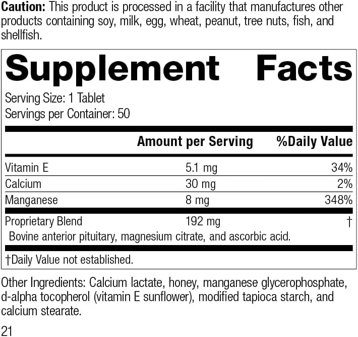 STANDARD PROCESS - Standard Process E-Manganese 50 Tabletas - The Red Vitamin MX - Suplementos Alimenticios - {{ shop.shopifyCountryName }}