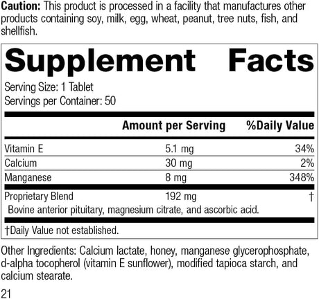 STANDARD PROCESS - Standard Process E-Manganese 50 Tabletas - The Red Vitamin MX - Suplementos Alimenticios - {{ shop.shopifyCountryName }}