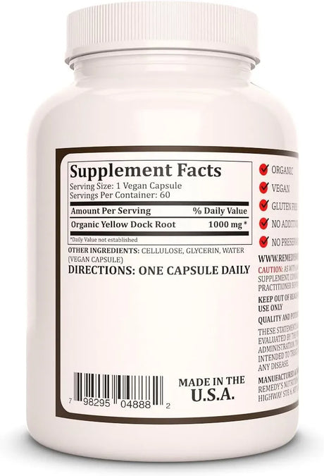 REMEDY'S NUTRITION - Remedy's Nutrition White Willow Bark 1000Mg. 60 Capsulas - The Red Vitamin MX - Suplementos Alimenticios - {{ shop.shopifyCountryName }}