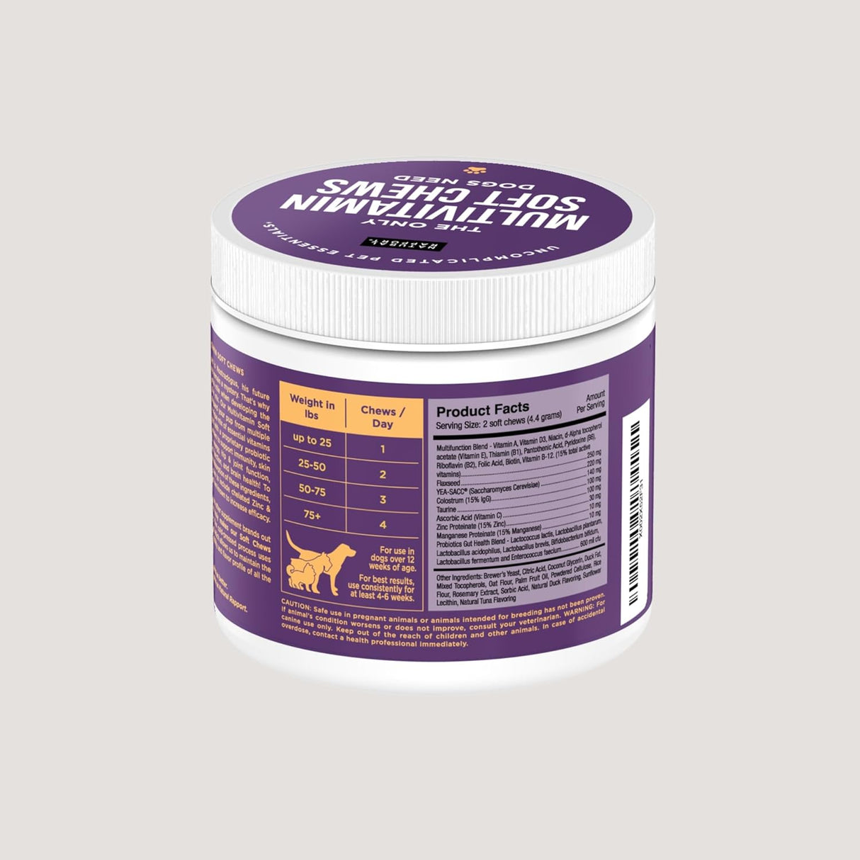 Natural Rapport Dog Multivitamin 120 Masticables