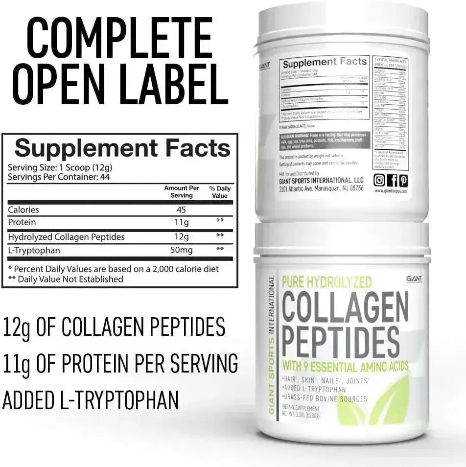 GIANT SPORTS - Giant Sports Collagen Peptide Powder 528Gr. - The Red Vitamin MX - Suplementos Alimenticios - {{ shop.shopifyCountryName }}