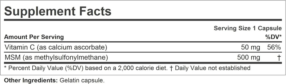 ANDREW LESSMAN - ANDREW LESSMAN MSM 500 60 Capsulas - The Red Vitamin MX - Suplementos Alimenticios - {{ shop.shopifyCountryName }}