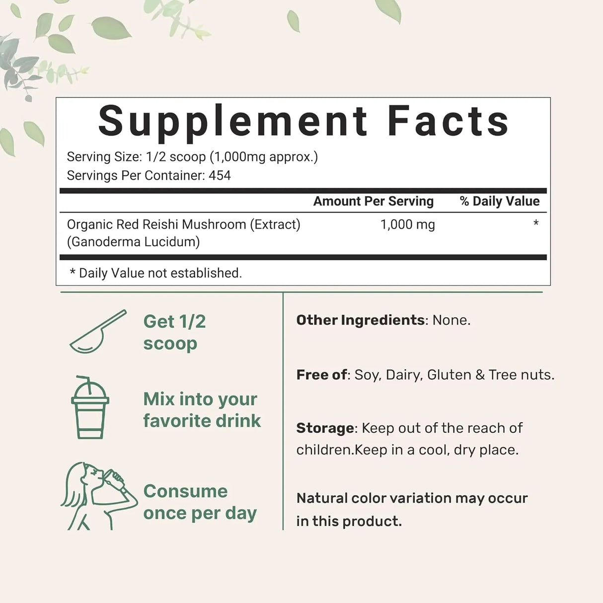 MICRO INGREDIENTS - Micro Ingredients Organic Reishi Mushroom Powder 454Gr. - The Red Vitamin MX - Suplementos Alimenticios - {{ shop.shopifyCountryName }}