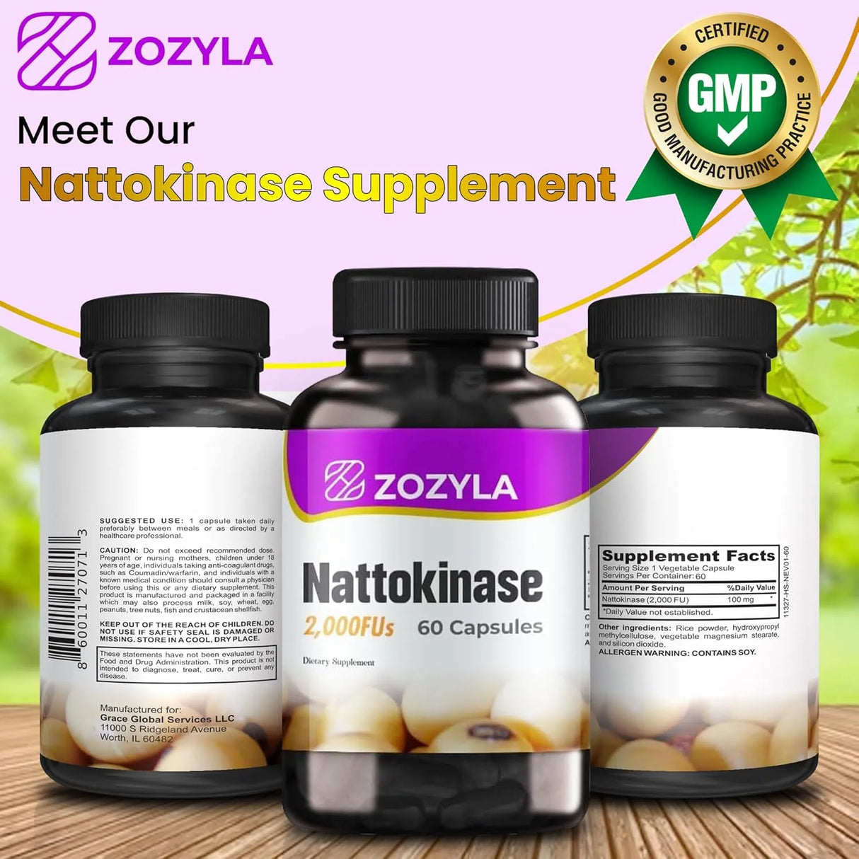 ZOZYLA - ZOZYLA Nattokinase 2,000 FU 60 Capsulas - The Red Vitamin MX - Suplementos Alimenticios - {{ shop.shopifyCountryName }}