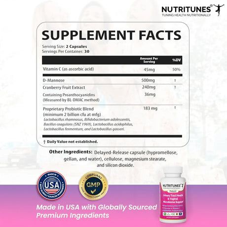 NUTRITUNES - Nutritunes Femuni UTH Urinary Tract Health 60 Capsulas - The Red Vitamin MX - Suplementos Alimenticios - {{ shop.shopifyCountryName }}