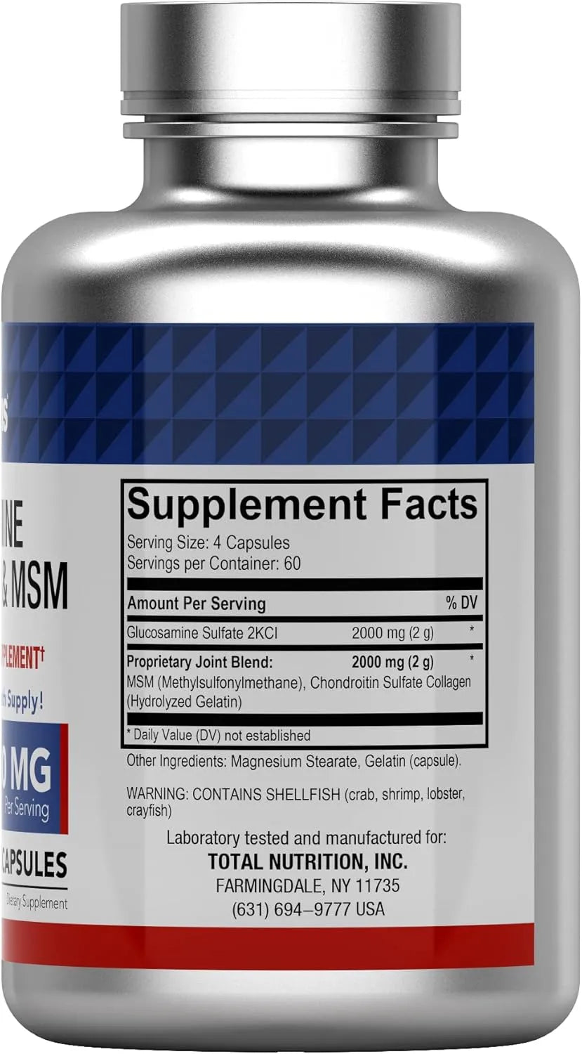 TNTVITAMINS - tnvitamins Glucosamine Chondroitin & MSM 240 Capsulas - The Red Vitamin MX - Suplementos Alimenticios - {{ shop.shopifyCountryName }}