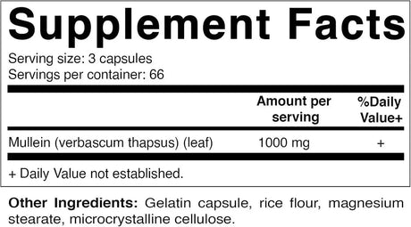 VITAMATIC - Vitamatic Mullein Leaf 1000Mg. 200 Capsulas - The Red Vitamin MX - Suplementos Alimenticios - {{ shop.shopifyCountryName }}