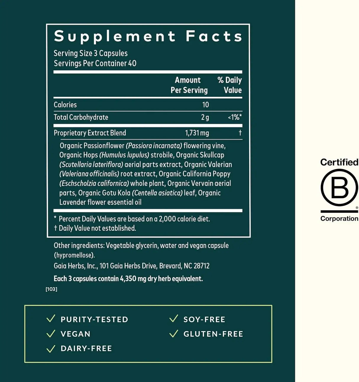 GAIA HERBS - Gaia Herbs Sound Sleep 120 Capsulas - The Red Vitamin MX - Suplementos Alimenticios - {{ shop.shopifyCountryName }}