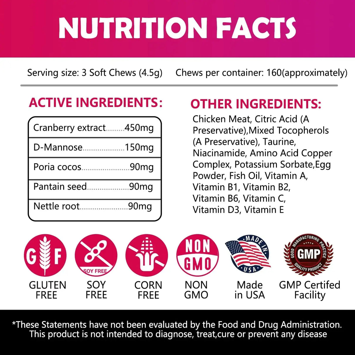 TEKOLA - Tekola Cranberry Bladder Health for Dogs 160 Masticables - The Red Vitamin MX - Salud De Tracto Urinario Para Perros - {{ shop.shopifyCountryName }}