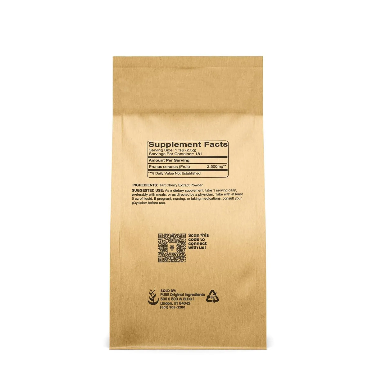 PURE ORIGINAL INGREDIENTS - Pure Original Ingredients Tart Cherry Extract 453Gr. - The Red Vitamin MX - Suplementos Alimenticios - {{ shop.shopifyCountryName }}