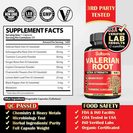 SATOOMI - Satoomi Valerian Root 90 Capsulas - The Red Vitamin MX - Suplementos Alimenticios - {{ shop.shopifyCountryName }}