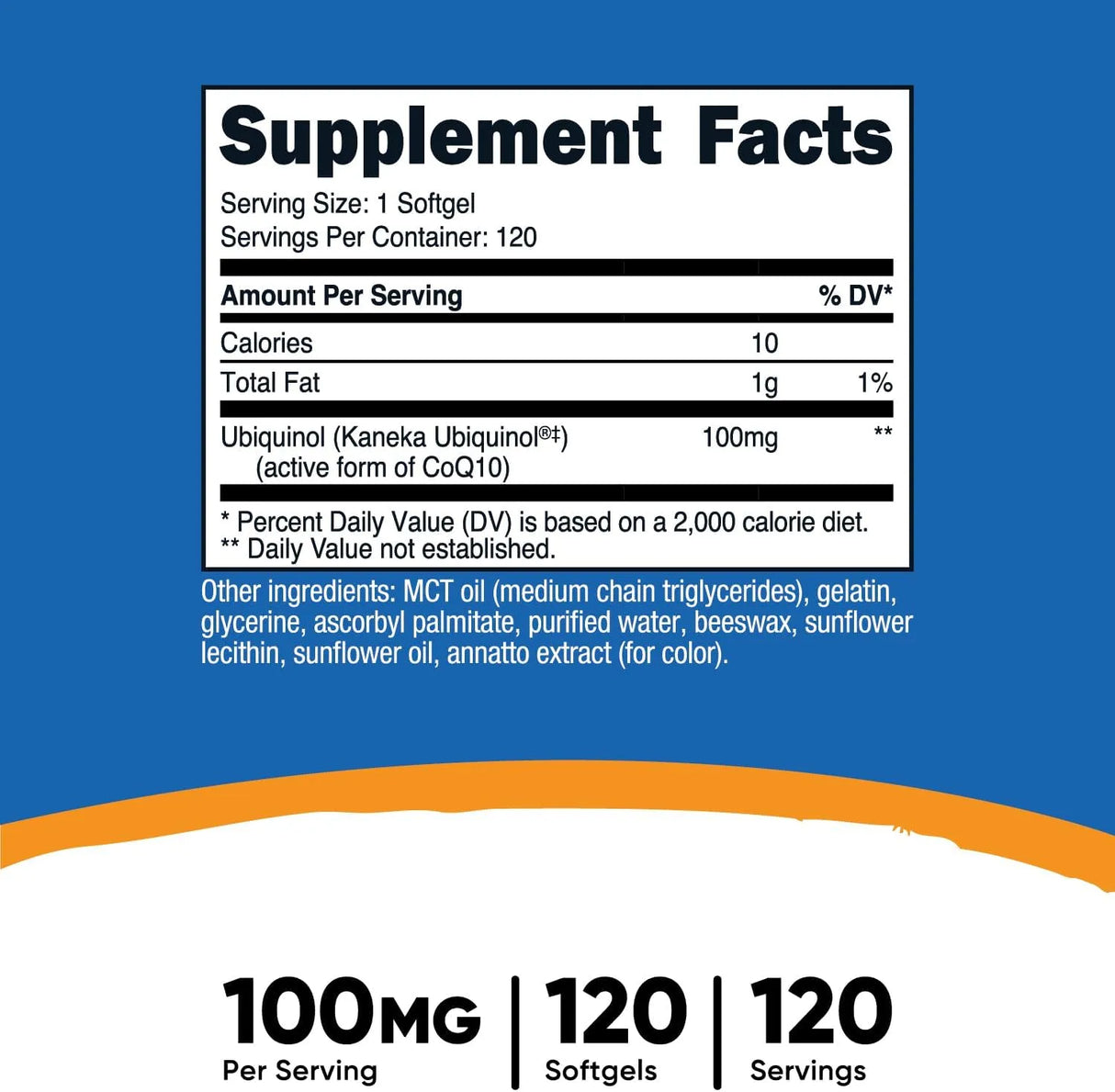 NUTRICOST - Nutricost Ubiquinol 100Mg. 120 Capsulas Blandas - The Red Vitamin MX - Suplementos Alimenticios - {{ shop.shopifyCountryName }}