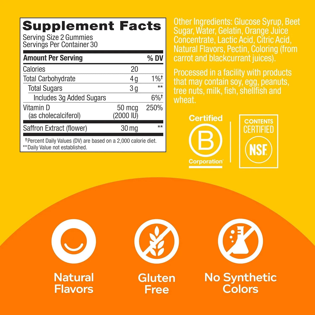 OLLY - OLLY Hello Happy Gummy Worms Vitamin D & Saffron 60 Gomitas - The Red Vitamin MX - Suplementos Alimenticios - {{ shop.shopifyCountryName }}