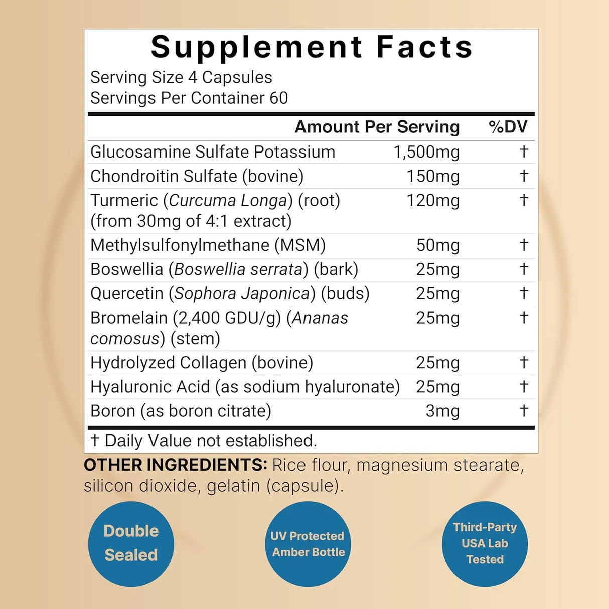 NATUREBELL - NatureBell Advanced Glucosamine Chondroitin MSM 240 Capsulas - The Red Vitamin MX - Suplementos Alimenticios - {{ shop.shopifyCountryName }}