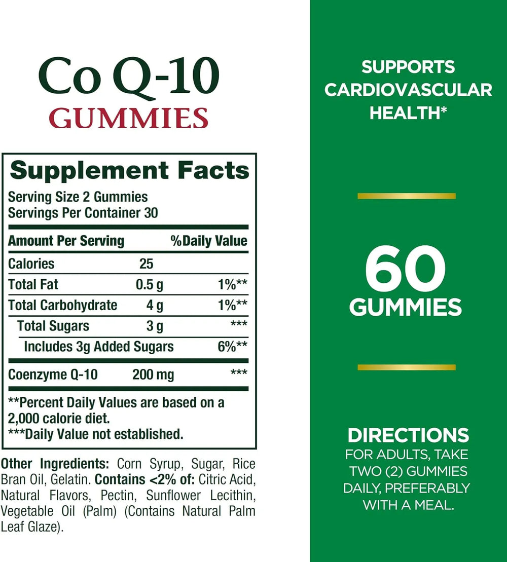 NATURE'S BOUNTY - Nature's Bounty CoQ10 Gummies 200Mg. Peach Mango Flavor 60 Gomitas - The Red Vitamin MX - Suplementos Alimenticios - {{ shop.shopifyCountryName }}