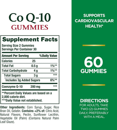 NATURE'S BOUNTY - Nature's Bounty CoQ10 Gummies 200Mg. Peach Mango Flavor 60 Gomitas - The Red Vitamin MX - Suplementos Alimenticios - {{ shop.shopifyCountryName }}