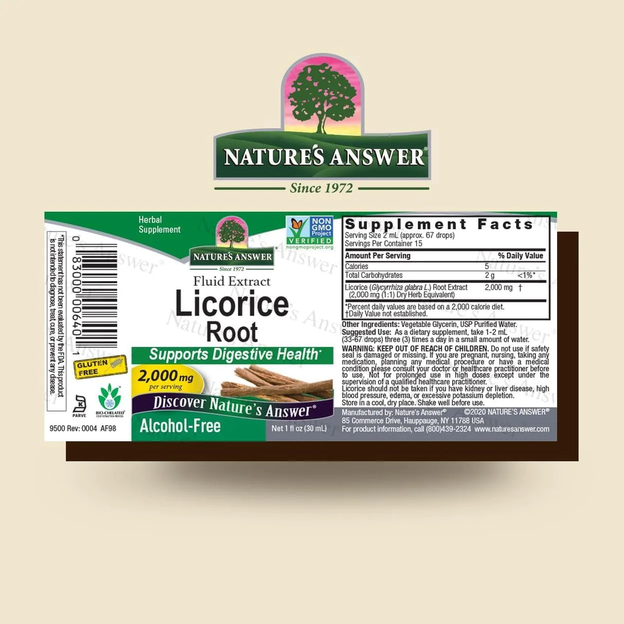 NATURE´S ANSWER - Nature's Answer Licorice Root 1 Fl.Oz. - The Red Vitamin MX - Suplementos Alimenticios - {{ shop.shopifyCountryName }}
