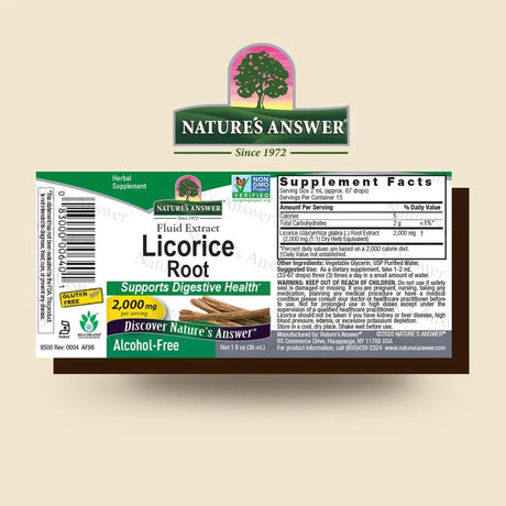 NATURE´S ANSWER - Nature's Answer Licorice Root 1 Fl.Oz. - The Red Vitamin MX - Suplementos Alimenticios - {{ shop.shopifyCountryName }}