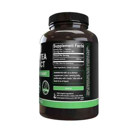 PURE ORIGINAL INGREDIENTS - Pure Original Ingredients Green Tea Extract 365 Capsulas - The Red Vitamin MX - Suplementos Alimenticios - {{ shop.shopifyCountryName }}