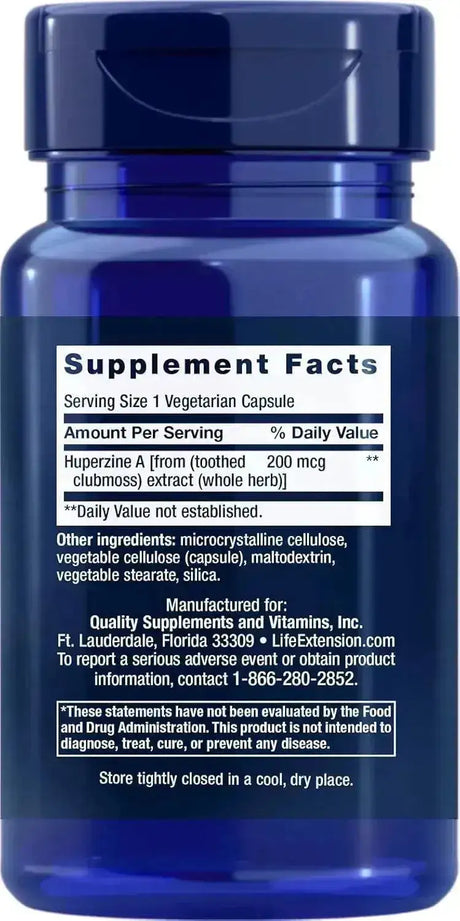 LIFE EXTENSION - Life Extension Huperzine A 60 Capsulas - The Red Vitamin MX - Suplementos Alimenticios - {{ shop.shopifyCountryName }}