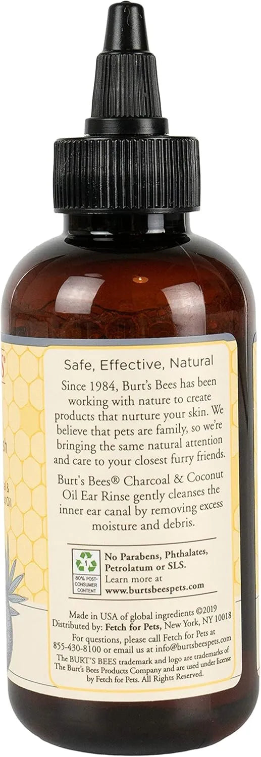 BURT'S BEES - Burt's Bees for Pets Care Plus+ Naturally Derived Charcoal & Coconut Oil Ear Wash for Dogs 4 Fl.Oz. - The Red Vitamin MX - Cuidado Del Oído De Perros - {{ shop.shopifyCountryName }}