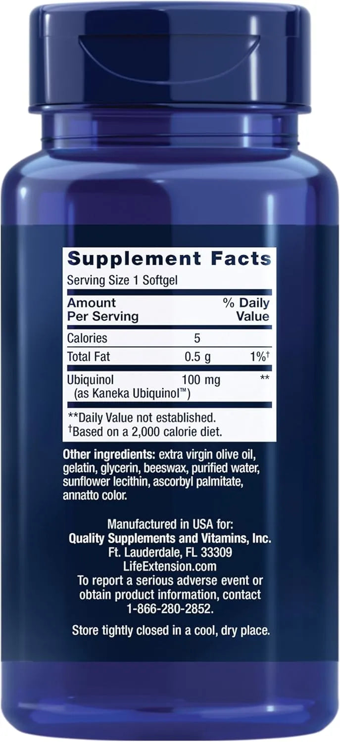 LIFE EXTENSION - Life Extension Super Ubiquinol CoQ10 100Mg. 60 Capsulas Blandas - The Red Vitamin MX - Suplementos Alimenticios - {{ shop.shopifyCountryName }}