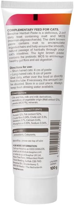 Beaphar Sherleys 2 in 1 Cat Hairball Remedy 100Gr.