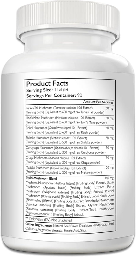 NUTRITION STRENGTH - Nutrition Strength 15-in-1 Mushrooms for Dogs 90 Tabletas - The Red Vitamin MX - Suplementos Herbales Para Perros - {{ shop.shopifyCountryName }}