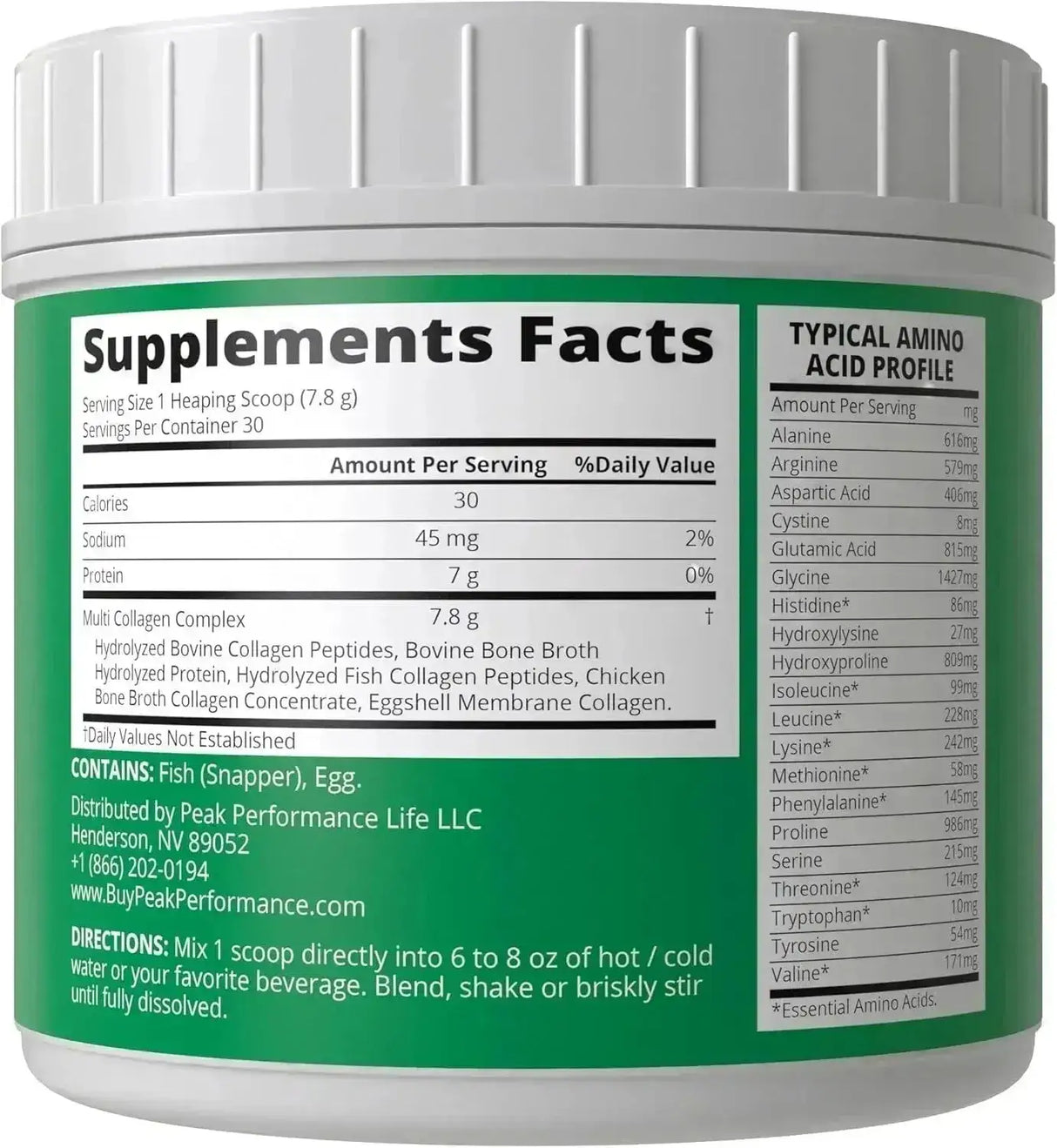 PEAK PERFORMANCE - Peak Performance All 5 Multi-Collagen Protein Powder 234Gr. - The Red Vitamin MX - Suplementos Alimenticios - {{ shop.shopifyCountryName }}