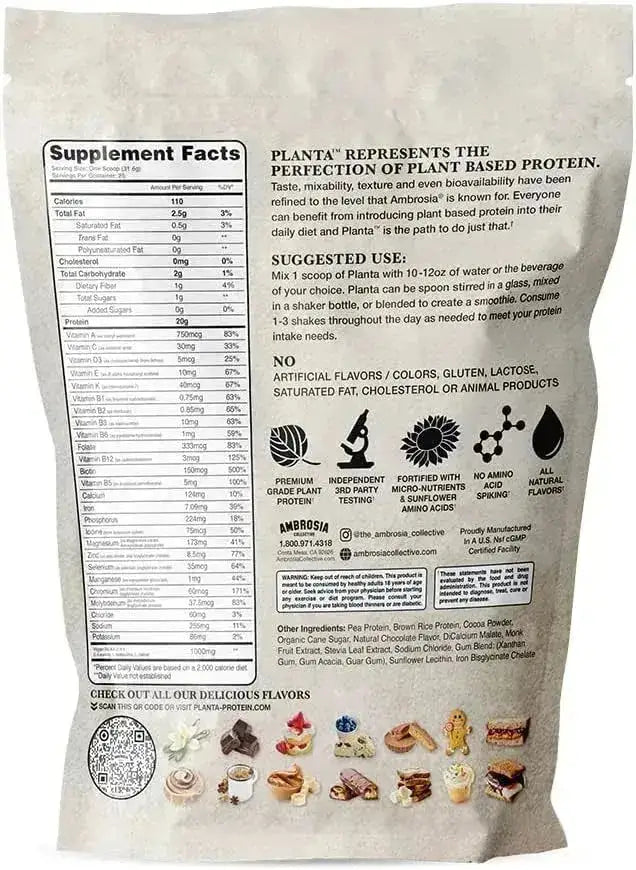 AMBROSIA - Ambrosia Planta Premium Organic Plant-Based Protein 25 Servicios Melted Chocolate 790Gr. - The Red Vitamin MX - Suplementos Alimenticios - {{ shop.shopifyCountryName }}