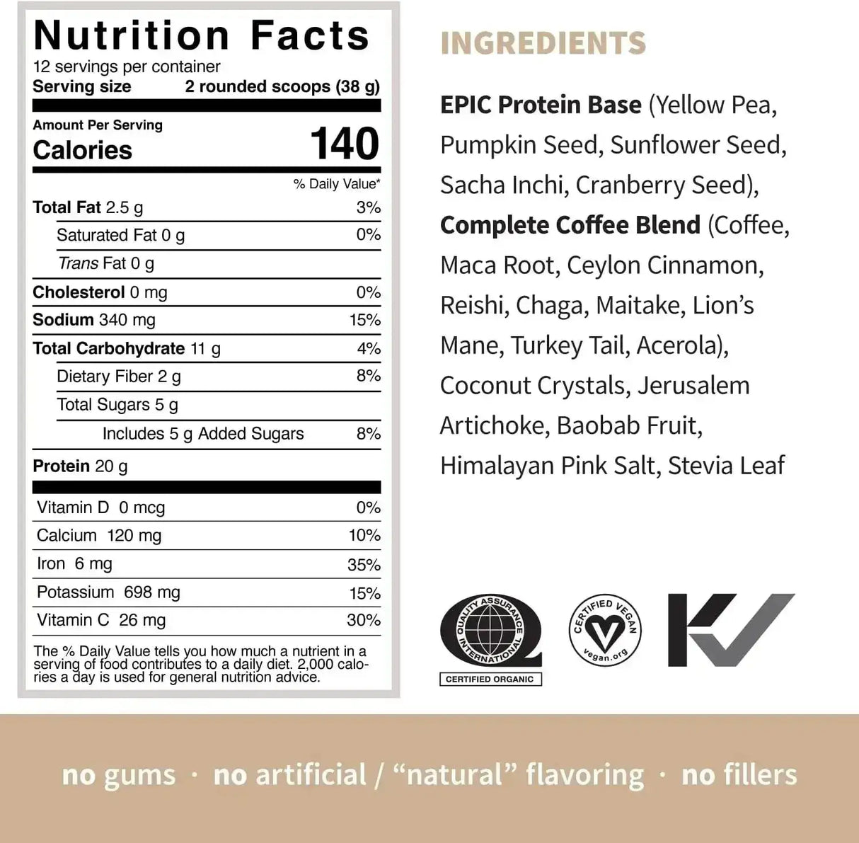 SPROUT LIVING - Sprout Living Epic Protein Plant Based Protein & Superfoods Powder Complete Coffee 456Gr. - The Red Vitamin MX - Suplementos Alimenticios - {{ shop.shopifyCountryName }}