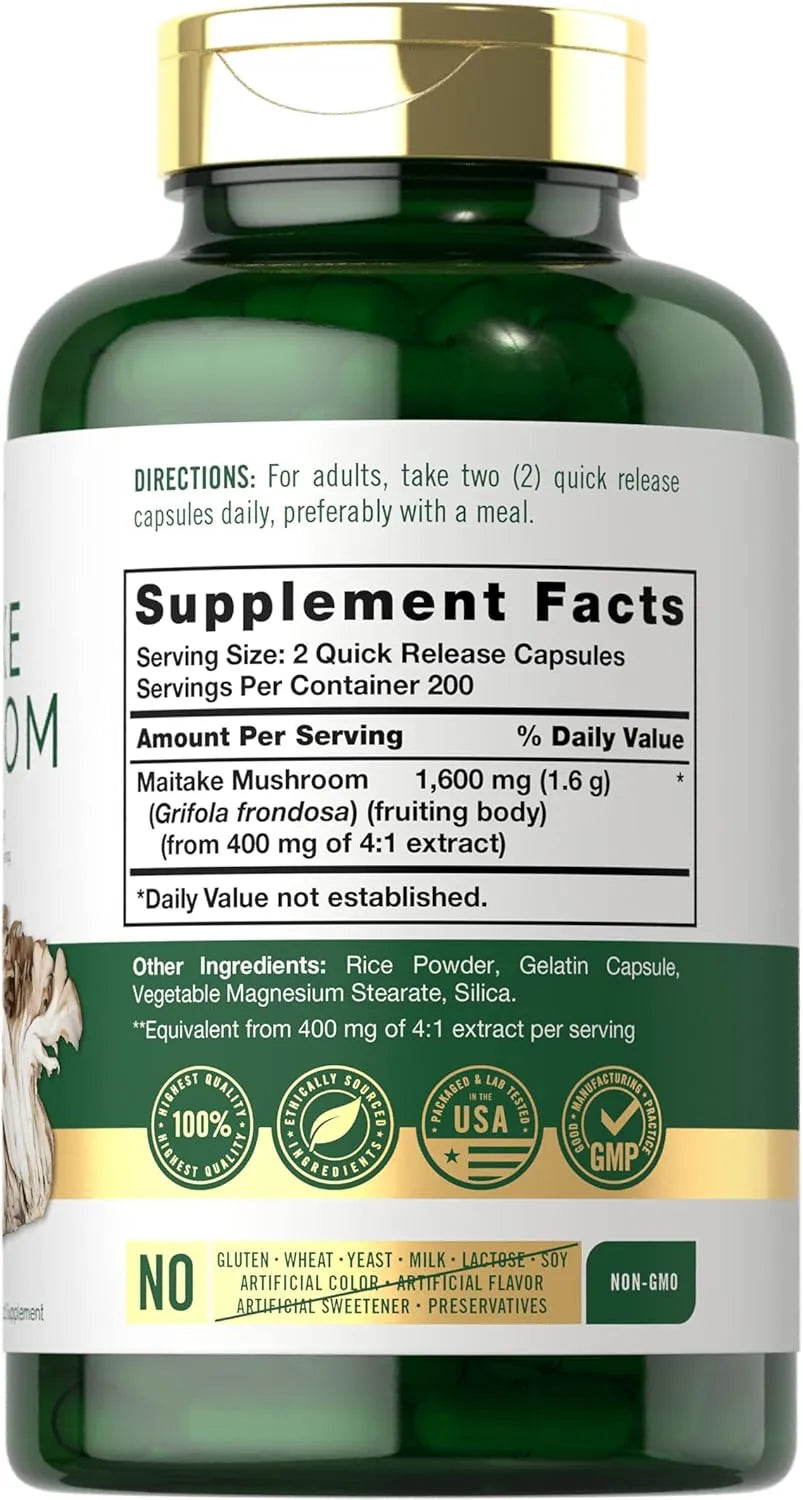 CARLYLE - Carlyle Maitake Mushroom 1600Mg. 400 Capsulas - The Red Vitamin MX - Suplementos Alimenticios - {{ shop.shopifyCountryName }}