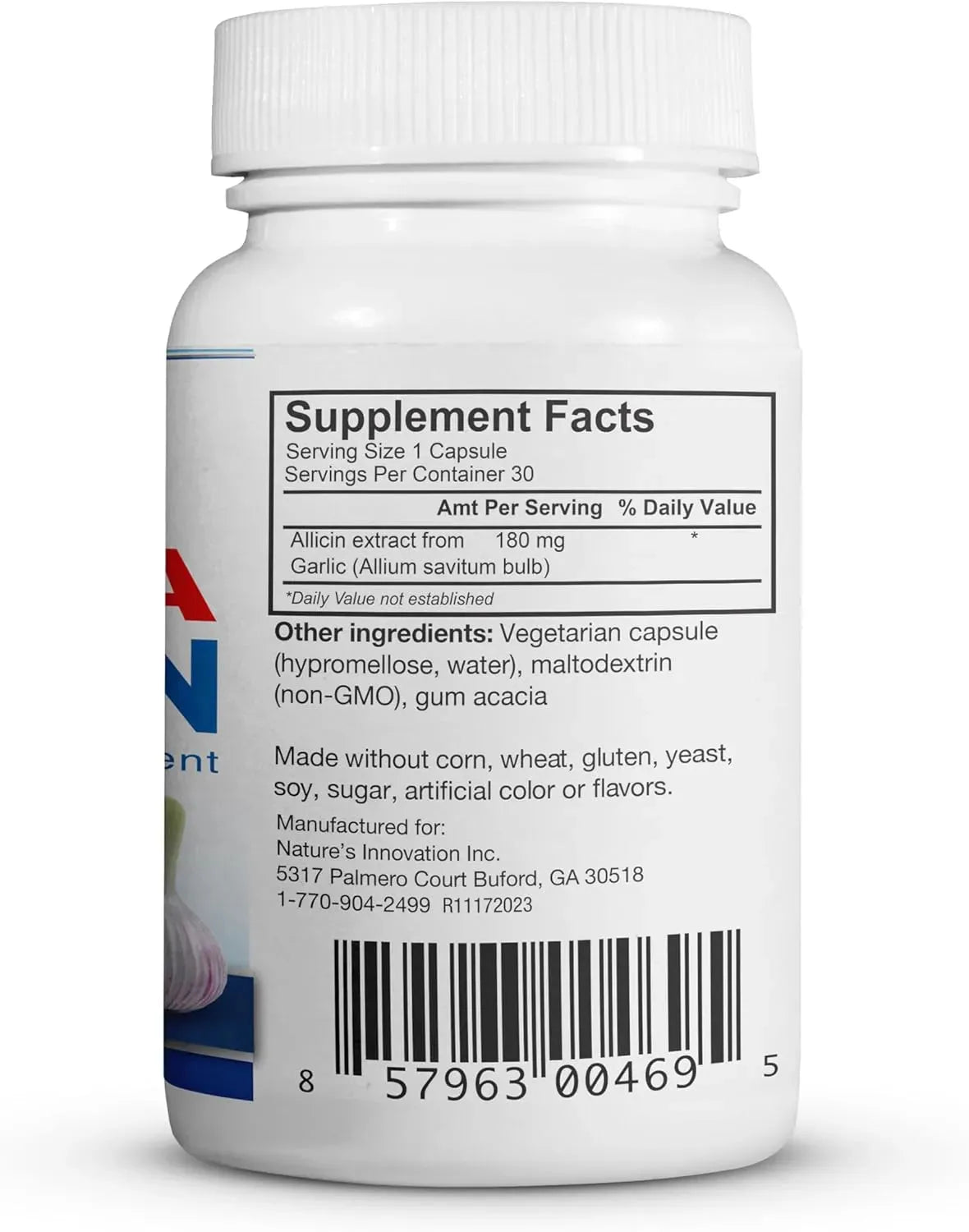 BUYNATURALLY - BuyNaturally 100% Pure Stabilized Allicin from Garlic 30 Capsulas - The Red Vitamin MX - Suplementos Alimenticios - {{ shop.shopifyCountryName }}
