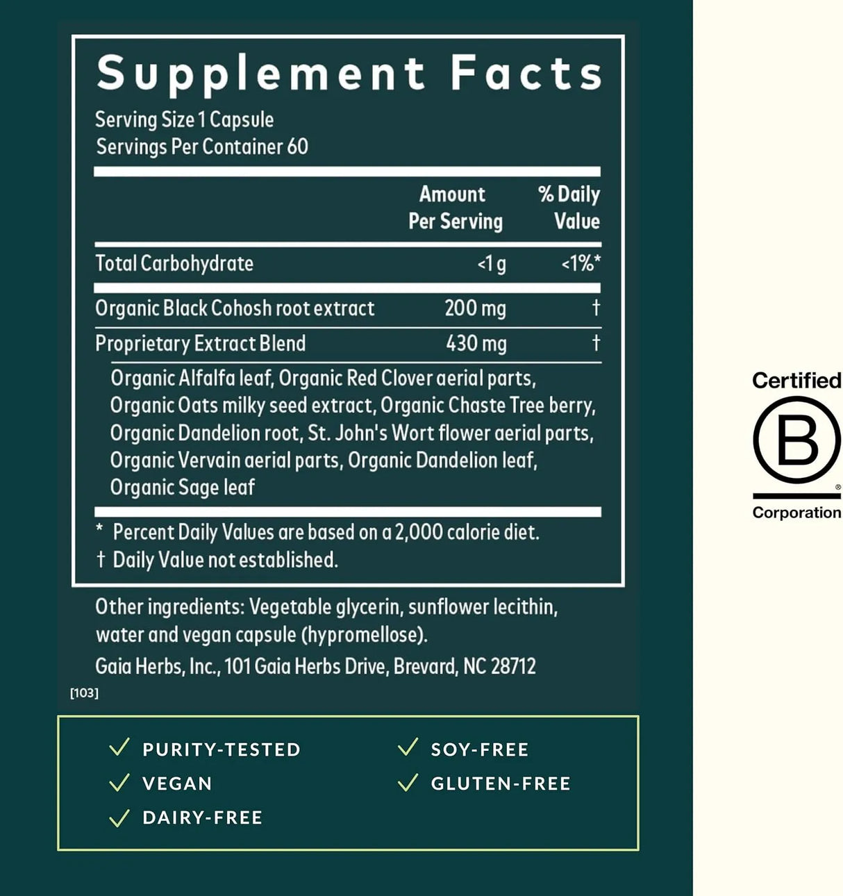 GAIA HERBS - Gaia Herbs Menopause Support Daytime 60 Capsulas - The Red Vitamin MX - Suplementos Alimenticios - {{ shop.shopifyCountryName }}