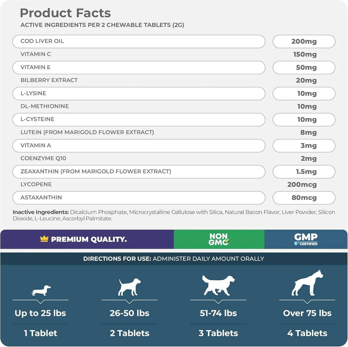 COCO AND LUNA - Coco and Luna Eye Support for Dogs 120 Tabletas Masticables - The Red Vitamin MX - Cuidado De Los Ojos De Los Perros - {{ shop.shopifyCountryName }}