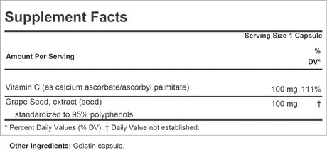 ANDREW LESSMAN - Andrew Lessman Grape Seed Extract 100Mg. 60 Capsulas - The Red Vitamin MX - Suplementos Alimenticios - {{ shop.shopifyCountryName }}