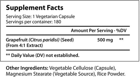 LONGLIFENUTRI - LongLifeNutri Grapefruit Seed Extract 500Mg. 180 Capsulas - The Red Vitamin MX - Suplementos Alimenticios - {{ shop.shopifyCountryName }}