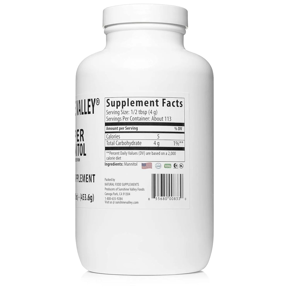 SUNSHINE VALLEY - Sunshine Valley Super Mannitol Powder 453Gr. - The Red Vitamin MX - Suplementos Alimenticios - {{ shop.shopifyCountryName }}