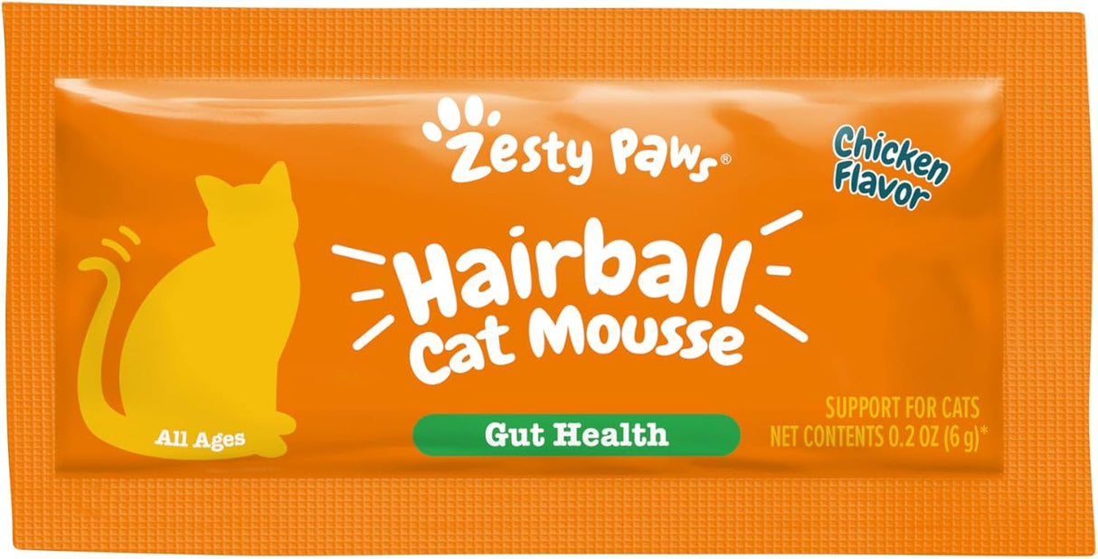 Zesty Paws Hairball Cat Mousse 14 Paquetes